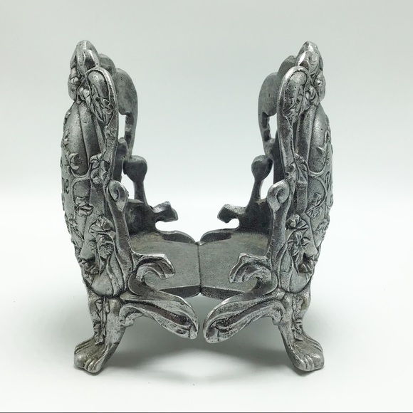 Vintage Carson Pewter Welcome Candle Jar Holder - Picture 3 of 7